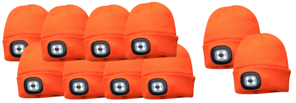 Portwest LED Head Light Beanie buy 8 get 2 extra FREE