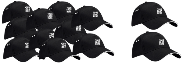 Beechfield Contrast Caps Buy 10 get 2 FREE