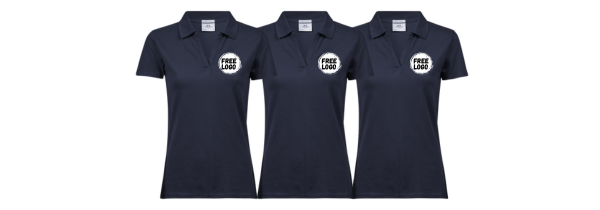 3 X Ladies Tee Jays Premium V-Neck Poloshirt 