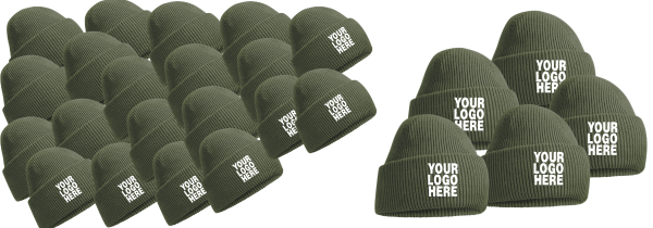 Softstyle Deep Cuff Knitted Hats buy 20 get 5 FREE