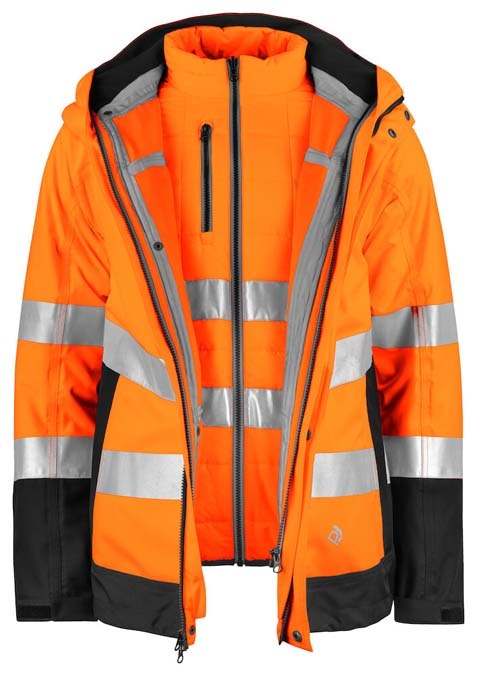 6445 FUNCTIONAL JACKET 3-IN-1 EN ISO 20471 CLASS 3/2