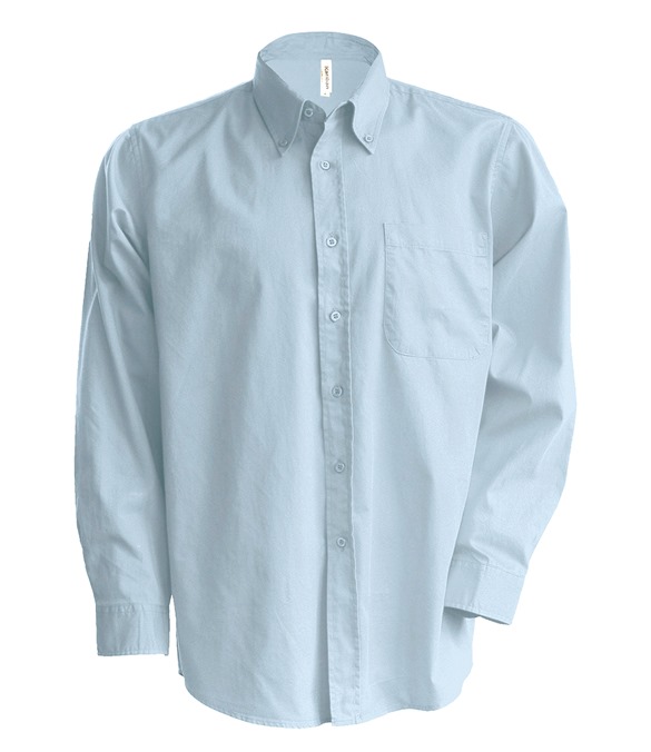 Men's long-sleeved Oxford shirt
