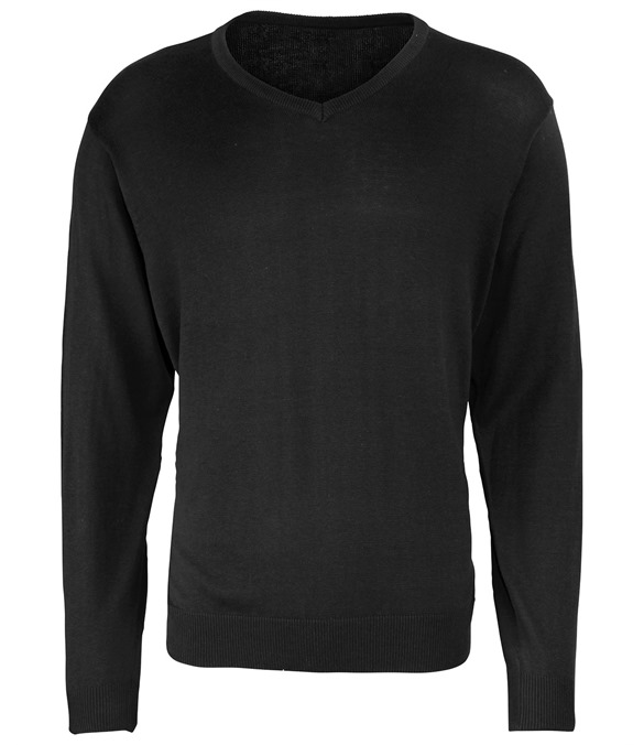 V-neck knitted sweater