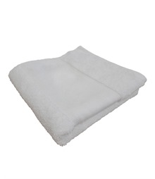 Organic bath towel with printable border