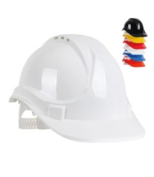 Blackrock 6 Point Harness Safety Helmet - White