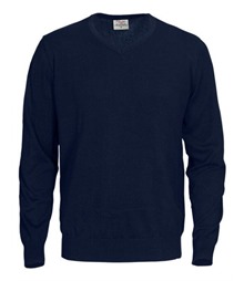 Printer Forehand Knitted V Neck Sweater
