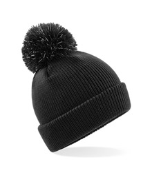 Junior reflective bobble beanie