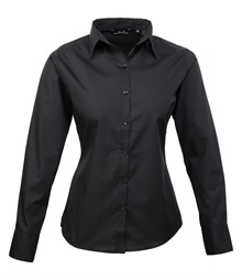 Women's poplin long sleeve blouse