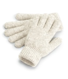 Cosy ribbed-cuff gloves