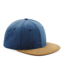 Suede peak snapback