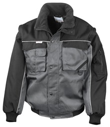 Work-Guard zip sleeve heavy-duty pilot jacket