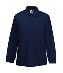 Kids long sleeve 65/35 polo