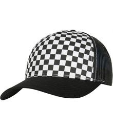 Checkerboard retro trucker (6506CB)