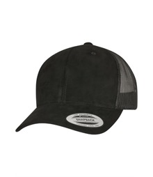 Imitation suede leather trucker cap (6606SU)