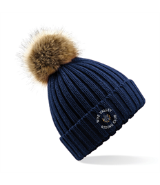 Wye Valley RC Faux Fur Knitted Hat
