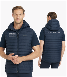 Grassroots LeMieux Mens Hooded Puffer Gilet Navy